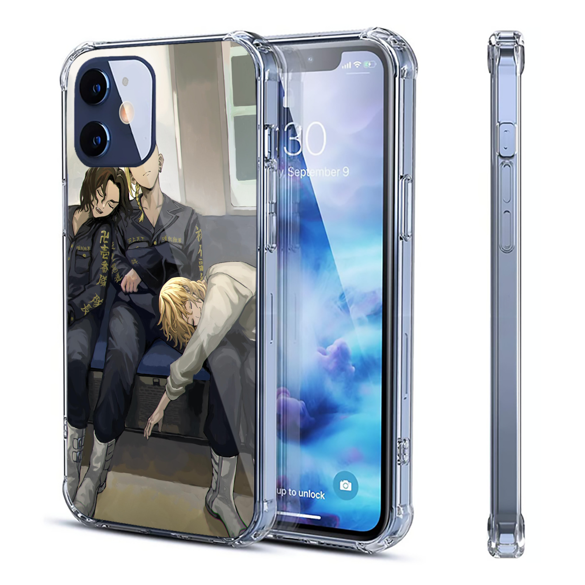（画像用） 東京リベンジャーズ Tokyo Revengers 【iPhone 12シリーズ対応】透明スマホケース（クリアソフトケース）